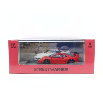 Ferrari F40 LBWK Liberty Walk red Limited Edition 315/499 + decal - skala 1:64 - Street Warrior